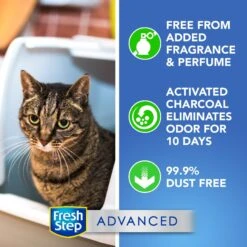 Fresh Step Advanced Simply Unscented Clumping Clay Cat Litter, 18.5-lb Box -Cat Supply Store 266344 PT2. AC SS1800 V1694465218