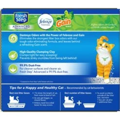 Fresh Step Advanced Refreshing Gain Scented Clumping Clay Cat Litter, 18.5-lb Box, 2 Pack -Cat Supply Store 266347 PT7. AC SS1800 V1694464712