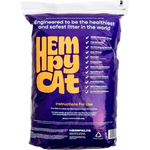 HempAlta Unscented Non-Clumping Hemp Cat Litter, 2.2-lb Bag -Cat Supply Store 266727 PT1. AC SS1800 V1677162210