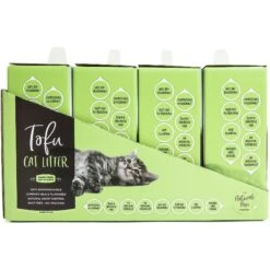 Natural Paw Unscented Tofu Cat Litter, 4.5-lb Bag, Case Of 4 -Cat Supply Store 267412 PT3. AC SS1800 V1628185869