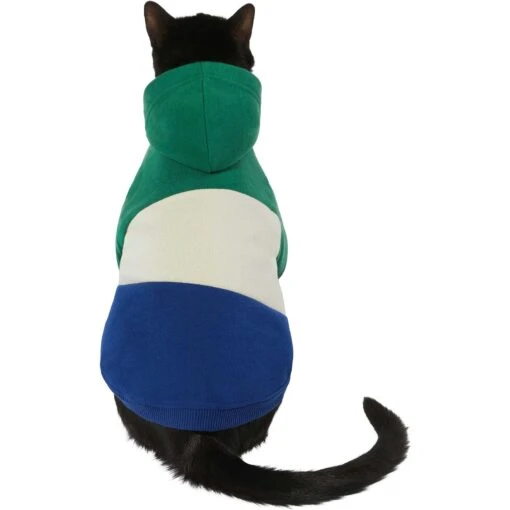 Frisco Colorblock Dog & Cat Hoodie With Sleeves -Cat Supply Store 267968 PT3. AC SS1800 V1637683962