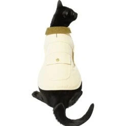 Frisco Mediumweight Cotton Duck Canvas Dog & Cat Jacket, Tan -Cat Supply Store 268223 PT2. AC SS1800 V1628797707