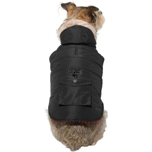 Frisco Mid-Heavyweight Cinching Insulated Dog & Cat Parka, Black/Red Plaid -Cat Supply Store 268382 MAIN. AC SS1800 V1628790692