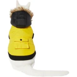 Frisco Heavyweight Anchorage Insulated Dog & Cat Parka, Yellow/Black -Cat Supply Store 268397 PT2. AC SS1800 V1628792856