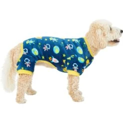 Frisco Dog & Cat Cozy Plush Fleece PJs, Outer Space -Cat Supply Store 268477 PT2. AC SS1800 V1637680619