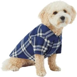 Frisco Navy Plaid Dog & Cat Flannel Shirt -Cat Supply Store 268596 PT2. AC SS1800 V1637679780