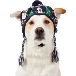 Frisco Jolly Snowman Dog & Cat Knitted Hat -Cat Supply Store 276303 PT2. AC SS1800 V1631298383