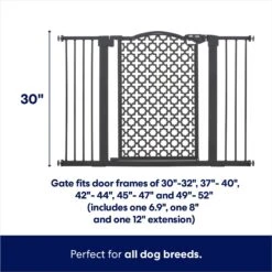 Frisco Metal Pattern Extra Wide Auto-close Dog Gate -Cat Supply Store 280285 PT1. AC SS1800 V1649086035