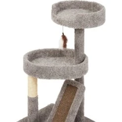 Frisco 44-in Real Carpet Cat Tree With Replaceable Corrugate Scratcher -Cat Supply Store 282757 PT3. AC SS1800 V1621949247