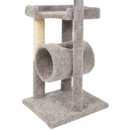 Frisco 54-in Real Carpet Cat Tree With Tunnel And Square Perches -Cat Supply Store 282767 PT4. AC SS1800 V1621948663