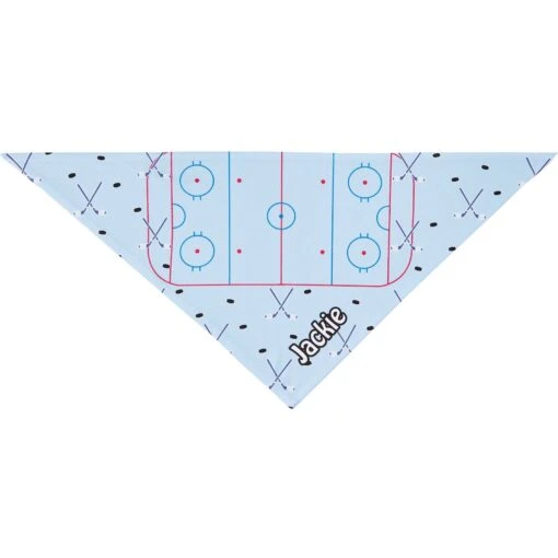 Frisco Ice Hockey Personalized Dog & Cat Bandana -Cat Supply Store 287048 PT3. AC SS1800 V1623246196