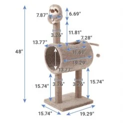 Frisco Animal Series Cat Tunnel With Scratching Post, Sloth -Cat Supply Store 289346 PT1. AC SS1800 V1631047332