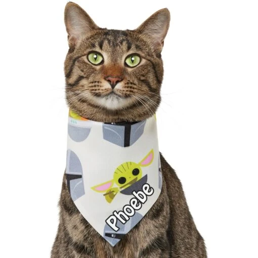 STAR WARS THE MANDALORIAN GROGU Chibi Print Personalized Dog & Cat Bandana -Cat Supply Store 290170 PT2. AC SS1800 V1671228163