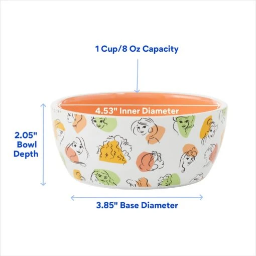 Disney Princesses Non-Skid Ceramic Cat Bowl -Cat Supply Store 291395 PT1. AC SS1800 V1692728192