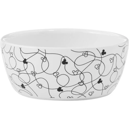 Disney Mickey Lines Non-Skid Ceramic Cat Bowl -Cat Supply Store 291397 MAIN. AC SS1800 V1633979690