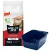 Frisco High Sided Cat Litter Box, Extra Large & World's Best Multi-Cat Unscented Clumping Corn Cat Litter -Cat Supply Store 293046 MAIN. AC SS1800 V1619997135