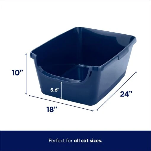 Frisco High Sided Cat Litter Box, Extra Large & World's Best Multi-Cat Unscented Clumping Corn Cat Litter -Cat Supply Store 293046 PT2. AC SS1800 V1619998947