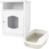 Frisco Decorative Side Table Cat Litter Box Cover & Frisco Open Top Cat Litter Box With Rim, Large -Cat Supply Store 297992 MAIN. AC SS1800 V1621294940