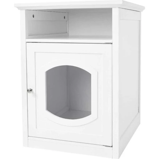 Frisco Decorative Side Table Cat Litter Box Cover & Frisco Open Top Cat Litter Box With Rim, Large -Cat Supply Store 297992 PT1. AC SS1800 V1621304235