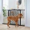 Frisco Metal Geometric Pattern Extra Wide Auto-close Dog Gate -Cat Supply Store 299512 MAIN. AC SS1800 V1627305457