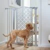 Frisco Metal Geometric Pattern Extra Tall Auto-close Dog Gate -Cat Supply Store 299514 MAIN. AC SS1800 V1627305390