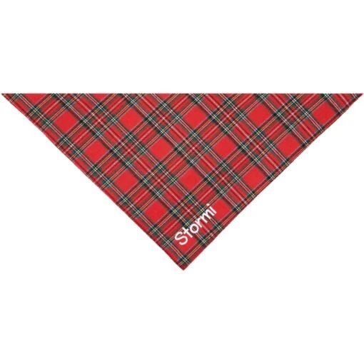 Frisco Tartan Plaid Embroidered Personalized Dog & Cat Bandana -Cat Supply Store 301157 PT3. AC SS1800 V1628013767