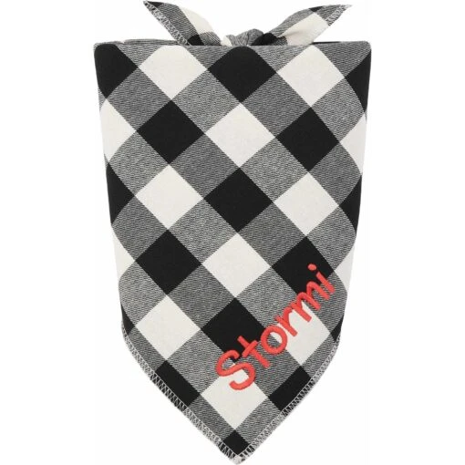 Frisco Buffalo Check Embroidered Personalized Dog & Cat Bandana -Cat Supply Store 301162 MAIN. AC SS1800 V1630071728