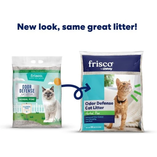 Frisco Odor Defense Herbal Pine Scented Clumping Clay Cat Litter -Cat Supply Store 305028 PT1. AC SS1800 V1657656797