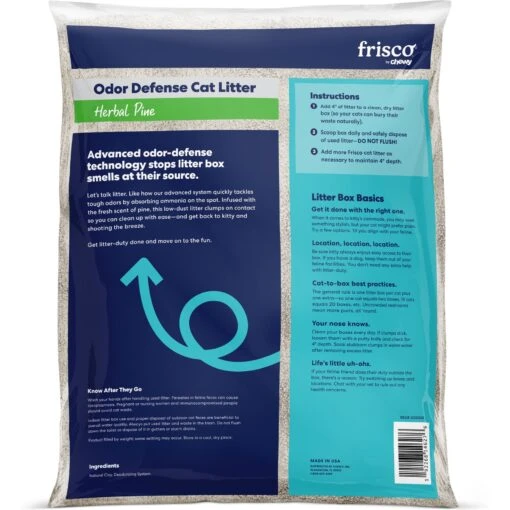 Frisco Odor Defense Herbal Pine Scented Clumping Clay Cat Litter -Cat Supply Store 305028 PT2. AC SS1800 V1657656797