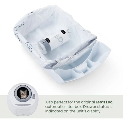 Casa Leo Leo's Loo Drawstring Waste Drawer Liners For Automatic Self-Cleaning Litter Boxes -Cat Supply Store 306527 PT6. AC SS1800 V1703871568