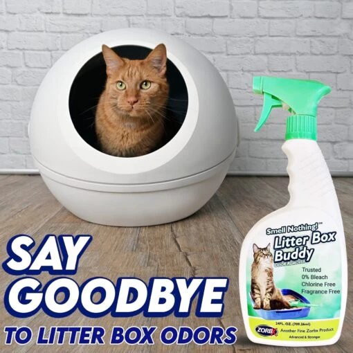 ZORBX Smell Nothing Litter Box Buddy Odor Remover, 24-oz Bottle -Cat Supply Store 306746 PT3. AC SS1800 V1646784459