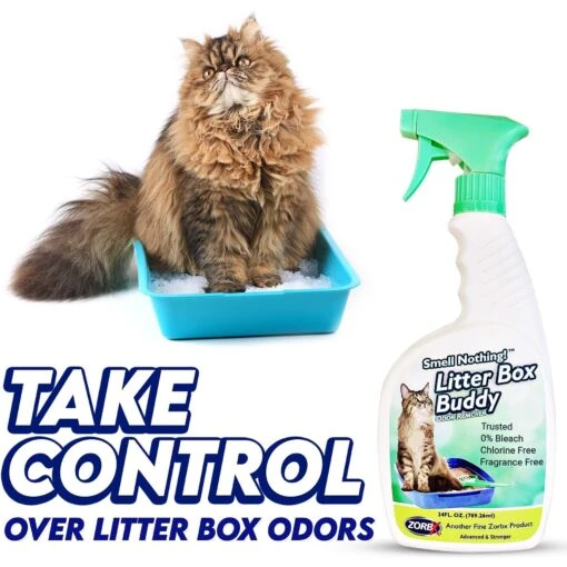 ZORBX Smell Nothing Litter Box Buddy Odor Remover, 24-oz Bottle -Cat Supply Store 306746 PT5. AC SS1800 V1646778433