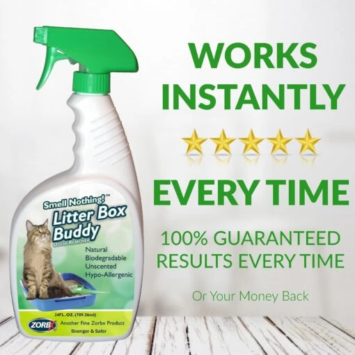 ZORBX Smell Nothing Litter Box Buddy Odor Remover, 24-oz Bottle -Cat Supply Store 306746 PT6. AC SS1800 V1633107985