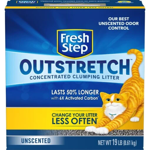 Fresh Step Outstretch Concentrated Unscented Clumping Clay Cat Litter, 19-lb Box -Cat Supply Store 308949 MAIN. AC SS1800 V1694454659