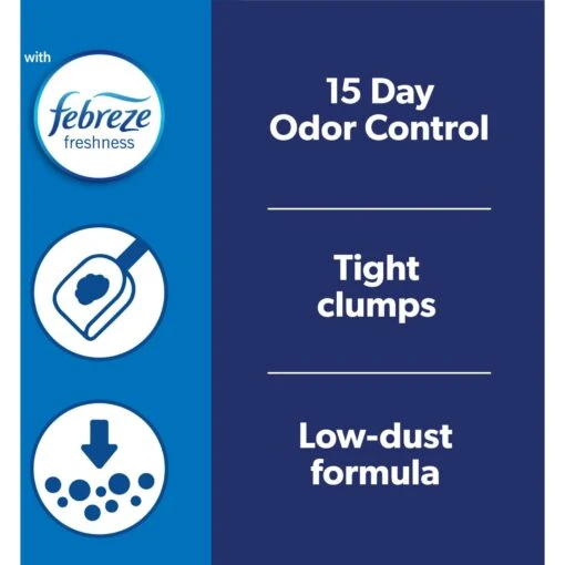 Fresh Step Outstretch Advanced Concentrated Febreze Freshness Scented Clumping Clay Cat Litter -Cat Supply Store 308951 PT1. AC SS1800 V1694465539