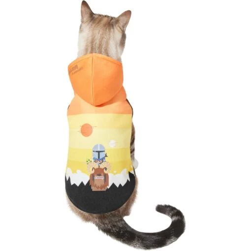 STAR WARS THE MANDALORIAN & GROGU Colorblock Dog & Cat Hoodie -Cat Supply Store 311892 PT2. AC SS1800 V1643325996