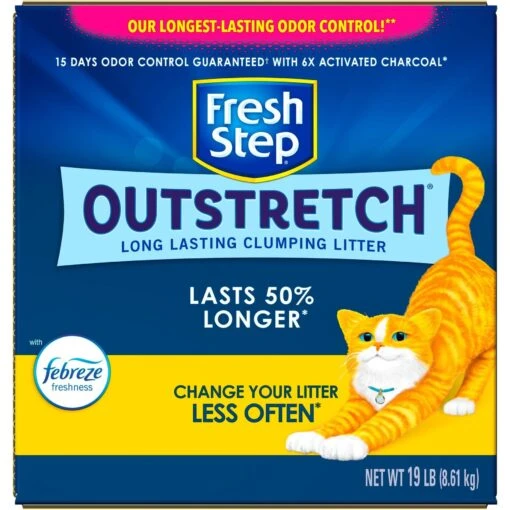 Fresh Step Outstretch Concentrated Febreze Freshness Scented Clumping Clay Cat Litter -Cat Supply Store 314020 PT7. AC SS1800 V1694464737