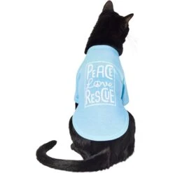 Frisco Peace Love Rescue Dog & Cat T-Shirt -Cat Supply Store 315068 PT2. AC SS1800 V1646351611