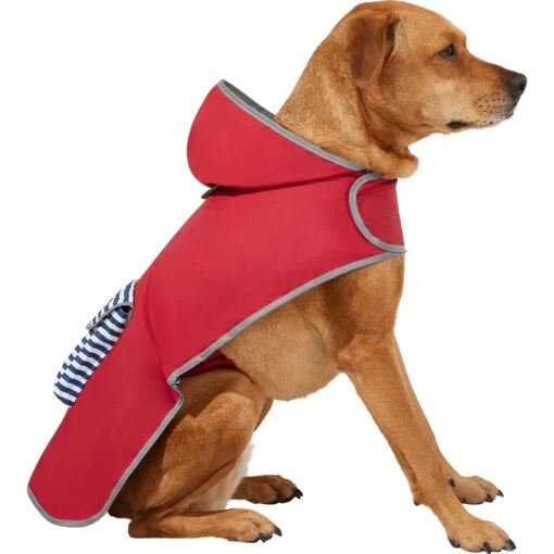 Frisco Lightweight Red Reversible Packable Dog Raincoat -Cat Supply Store 315109 MAIN. AC SS1800 V1646434946