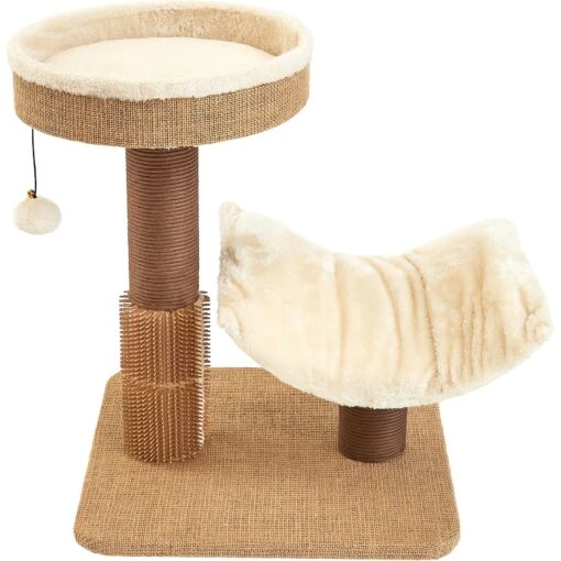 Two By Two The Yaupon 21.5-in Cat Tree & Lounger, Beige -Cat Supply Store 316950 MAIN. AC SS1800 V1642631501