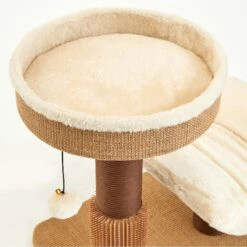 Two By Two The Yaupon 21.5-in Cat Tree & Lounger, Beige -Cat Supply Store 316950 PT5. AC SS1800 V1642634208