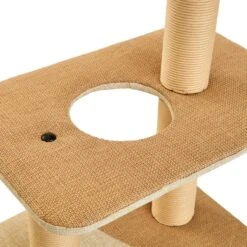 Two By Two The Cottonwood 51-in Cat Tree & Condo, Beige -Cat Supply Store 316954 PT5. AC SS1800 V1642641115