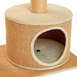 Two By Two The Cottonwood 51-in Cat Tree & Condo, Beige -Cat Supply Store 316954 PT7. AC SS1800 V1642639076