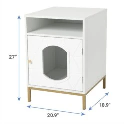 Frisco Elevated Side Table Litter Box Cover -Cat Supply Store 322627 PT2. AC SS1800 V1661376260