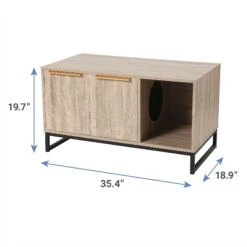 Frisco Walkway Entrance Two Door Bench Cat Litter Box Cover -Cat Supply Store 322631 PT2. AC SS1800 V1657656807