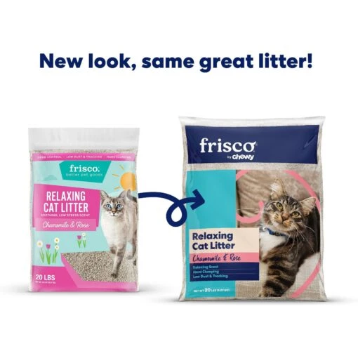 Frisco Relaxing Chamomile & Rose Scented Clumping Clay Cat Litter -Cat Supply Store 325882 PT1. AC SS1800 V1657656886