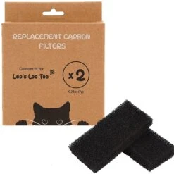 Casa Leo Leo's Loo Too Cat Replacement Filters, 2 Count -Cat Supply Store 329397 PT5. AC SS1800 V1651443681