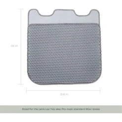 Casa Leo Leo's Loo Cat Litter Mat, Grey -Cat Supply Store 329399 PT4. AC SS1800 V1657656890