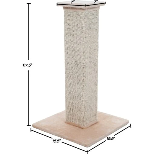 Pet Adobe 10.8-in Sisal & Burlap Cat Scratching Post -Cat Supply Store 345063 PT1. AC SS1800 V1637279847