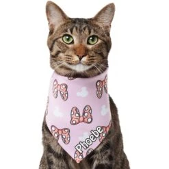 Disney Minnie Mouse Bows Personalized Dog & Cat Bandana -Cat Supply Store 346378 PT2. AC SS1800 V1671228160